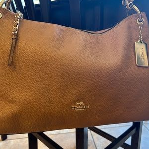 Leather Coach Tan purse- like new condition. Used minimal times.